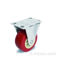 Castero in PVC rosso da 2 pollici leggero